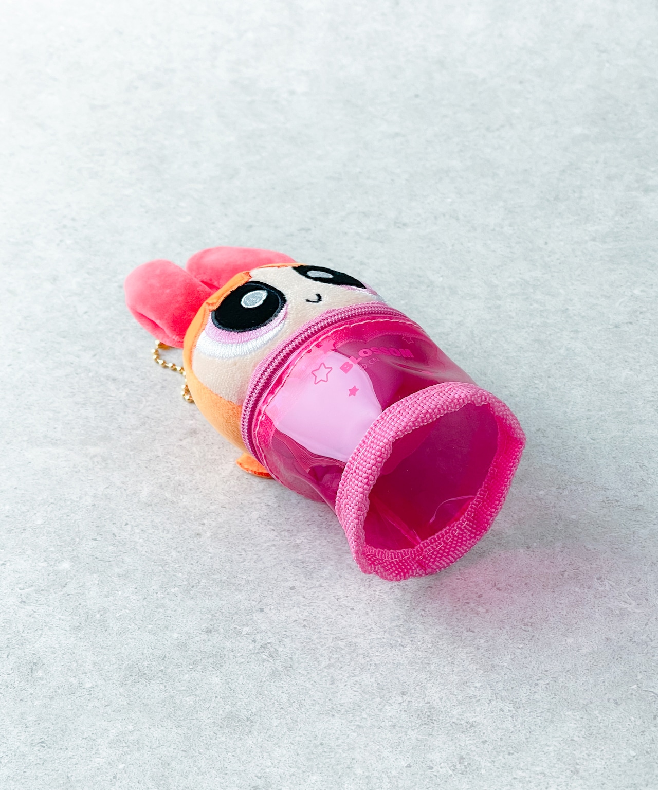 CR_パワーパフガールズ カフェぬいポーチ キーホルダー ブロッサム - 4