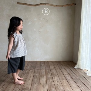 【Bella bambina】フィンガーパンツ チャコール 80~130cm 240718