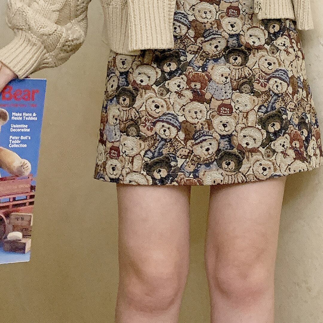 ジャガードテディベアスカート LK584 | Like a