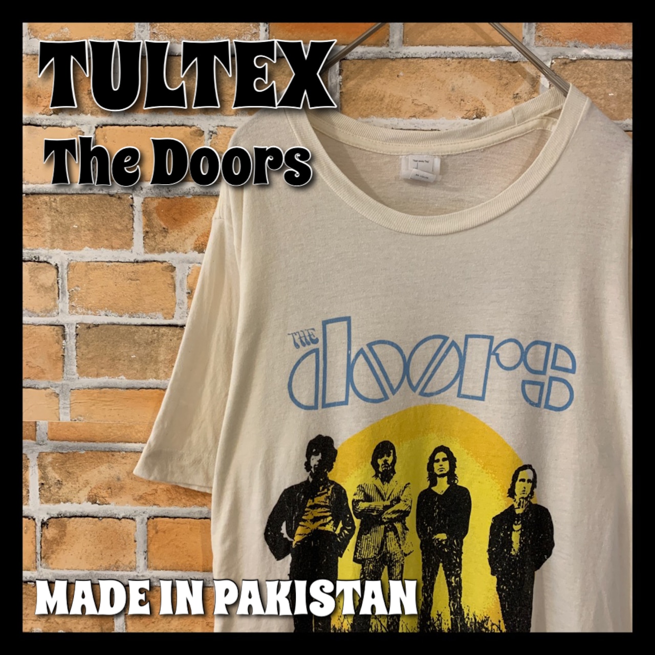【TULTEX】 The Doors バンド ロック Tシャツ パキ綿 S アメリカ古着 音楽t