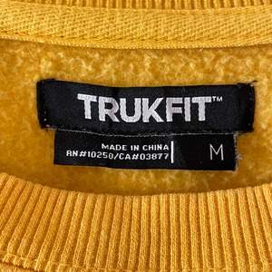 【TRUKFIT】ビッグロゴ プルオーバー  スウェット トレーナー hiphop トラックフィット M アメリカ古着