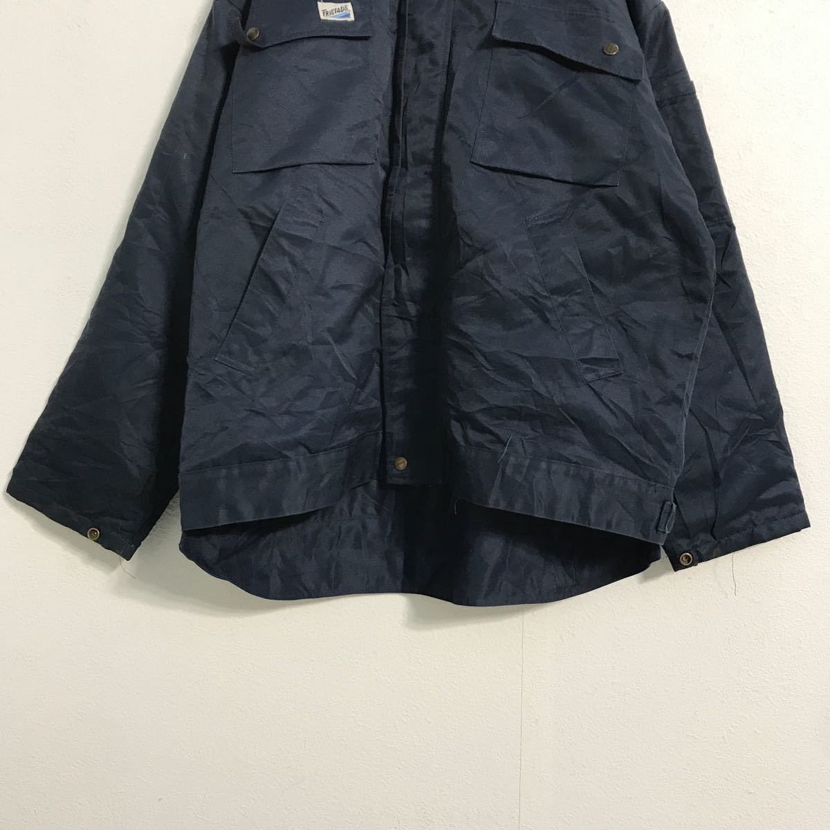 FRISTADS ワーク ジャケット L ネイビー 裏ボア 古着卸 アメリカ仕入
