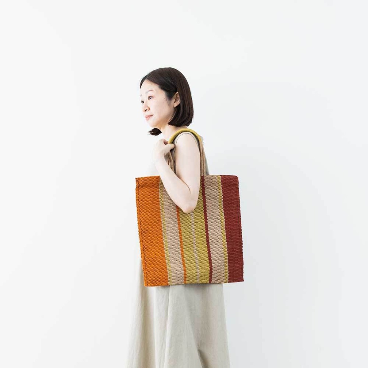 MAISON BENGAL ジュート配色トートバッグ | LASQ store | ラスクストア 