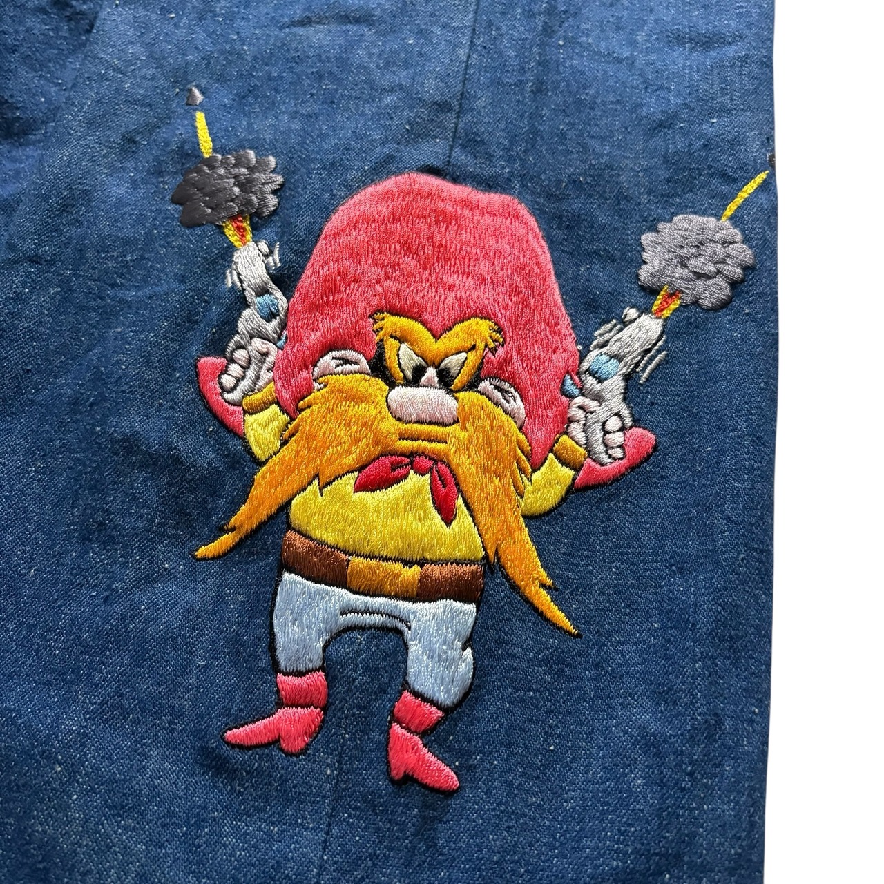 vintage 1970’s ANTONIO GUISEPPE embroidered denim pants “Yosemite Sam”