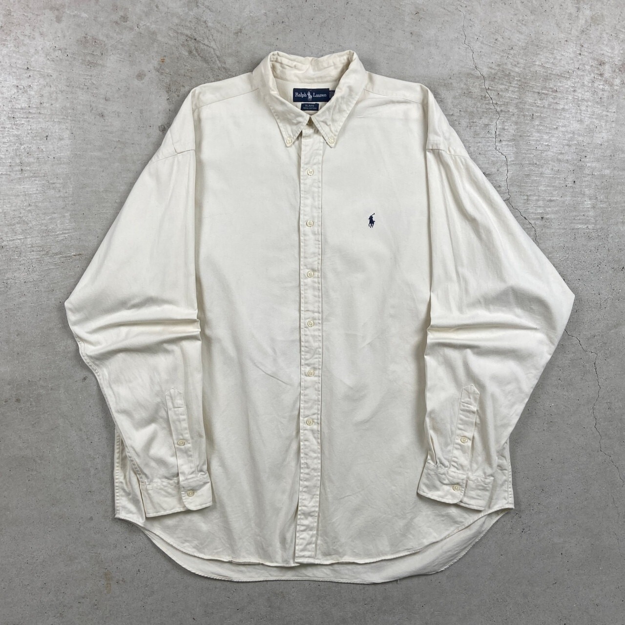 90年代 Ralph Lauren ラルフローレン コットンツイルシャツ BLAIRE 