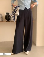 【訳あり①】Stretch Wide Pants_Ivory