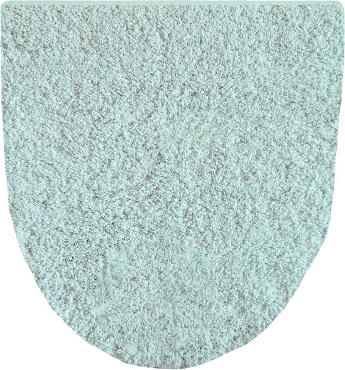 おとな可愛い トイレフタカバー 49×41cm ミント U型・O型・洗浄タイプどの型にも対応 くすんだ淡いパステルカラーと女性らしいデザイン 吸着シートでフタにぴたっと装着でき取り付け簡単 さらふわとした肌触り 洗濯OK メリージェラート エンヴェールヘルック(R)