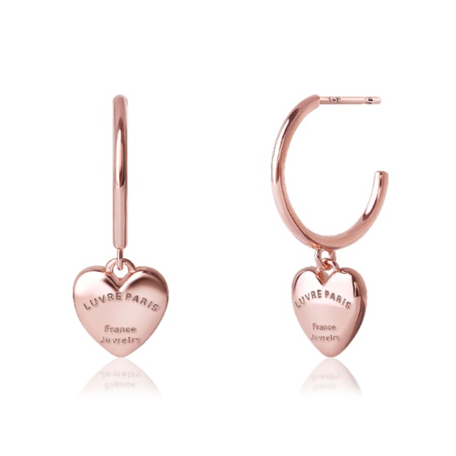 LUVREピンクハート ビアス