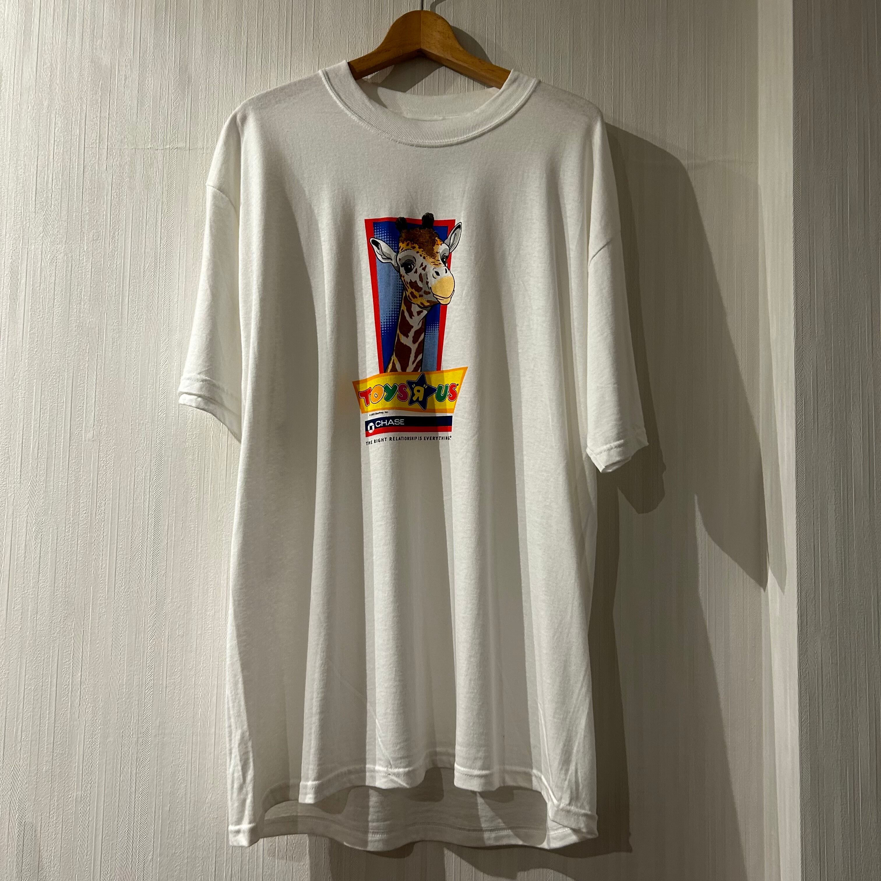 "DEAD STOCK" 2003s TOYS"Я"US "REAL GIRAFFE" T-shirt