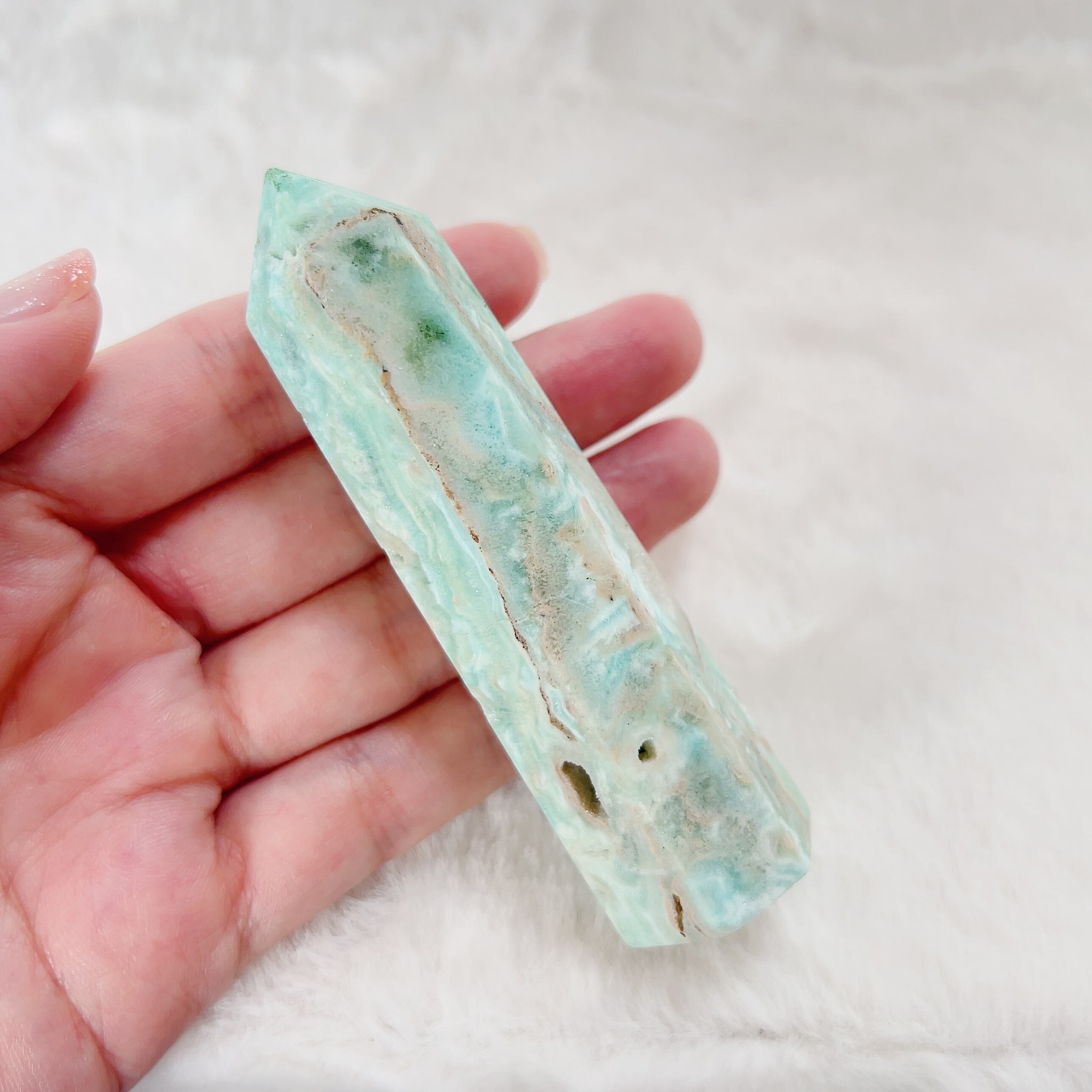 061 アフガニスタン ヘルマンド州 ブルーアラゴナイト-