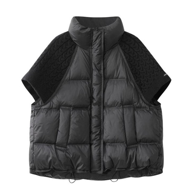 全4色/Knit combi padded vest　B784