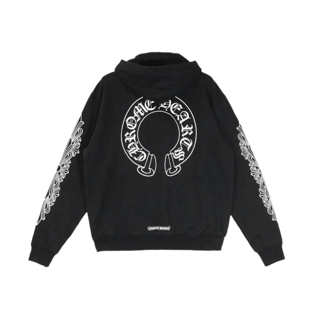 CHROME HEARTS ホースシュー ブラック プルパーカー