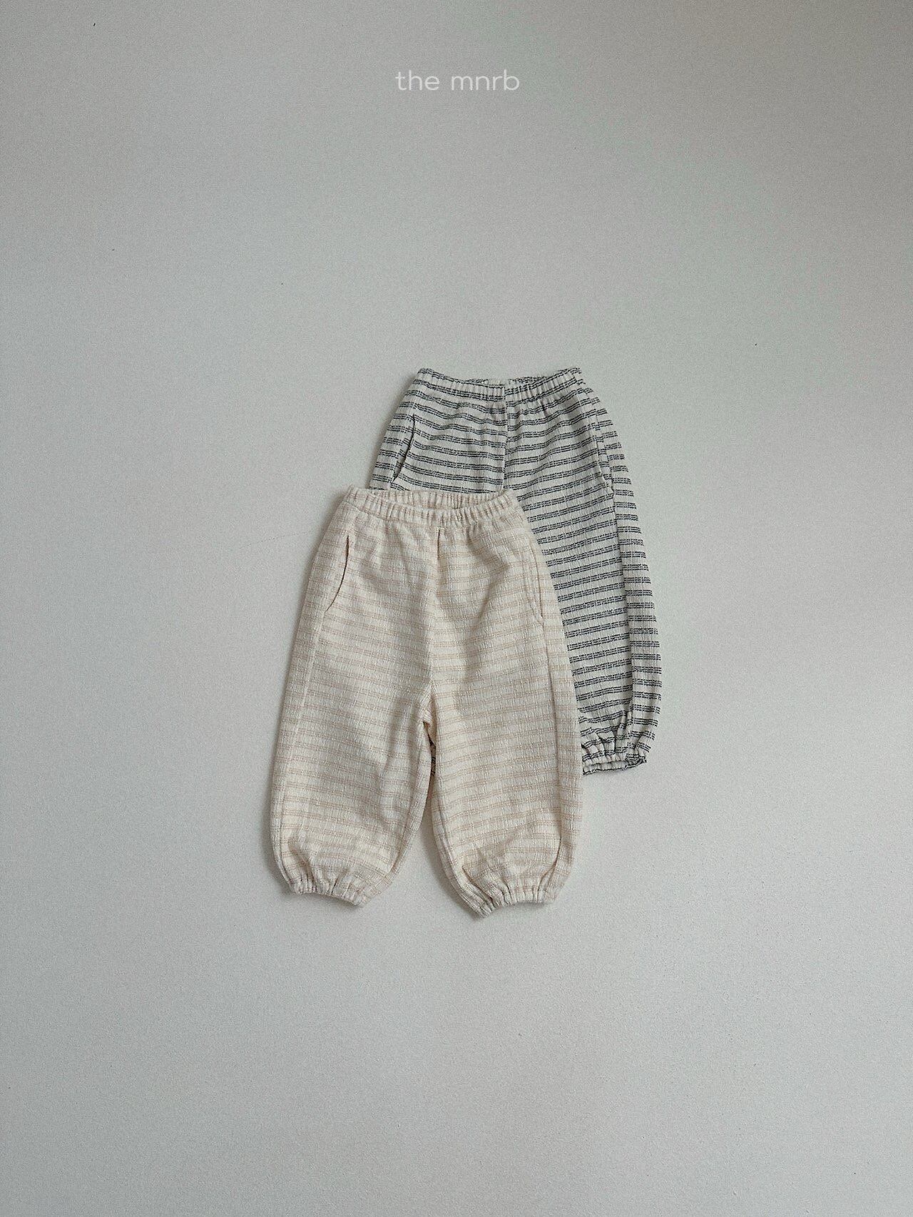 送料無料【予約】/ デイストライプジョガーパンツ / minirobe