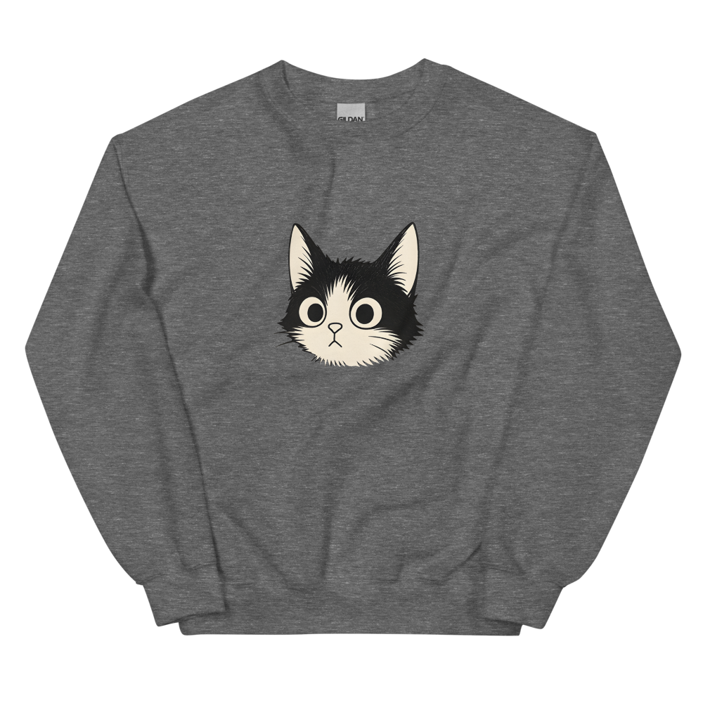 【静かな猫のスェットトレーナー 】レディース メンズ(4color)【PF00211】