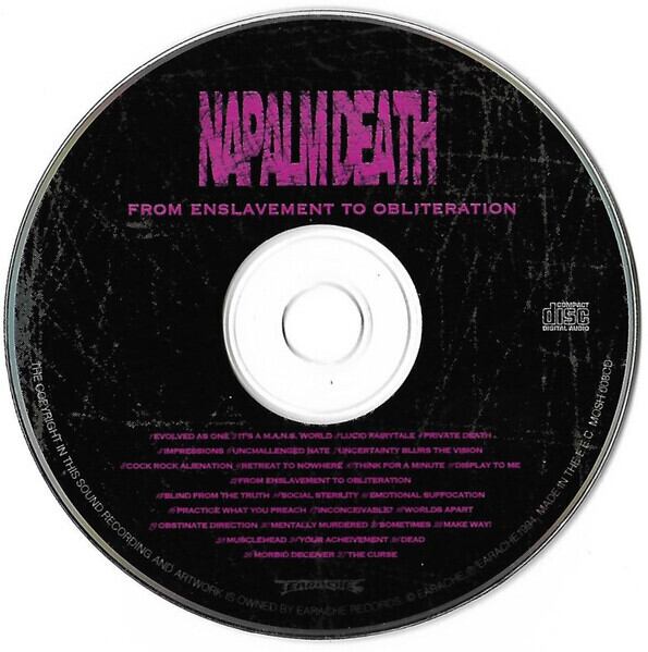 Napalm Death / From Enslavement To〜 レコード NAPALM DEATH/From Enslavement To Obliteration | RECORD SHOP