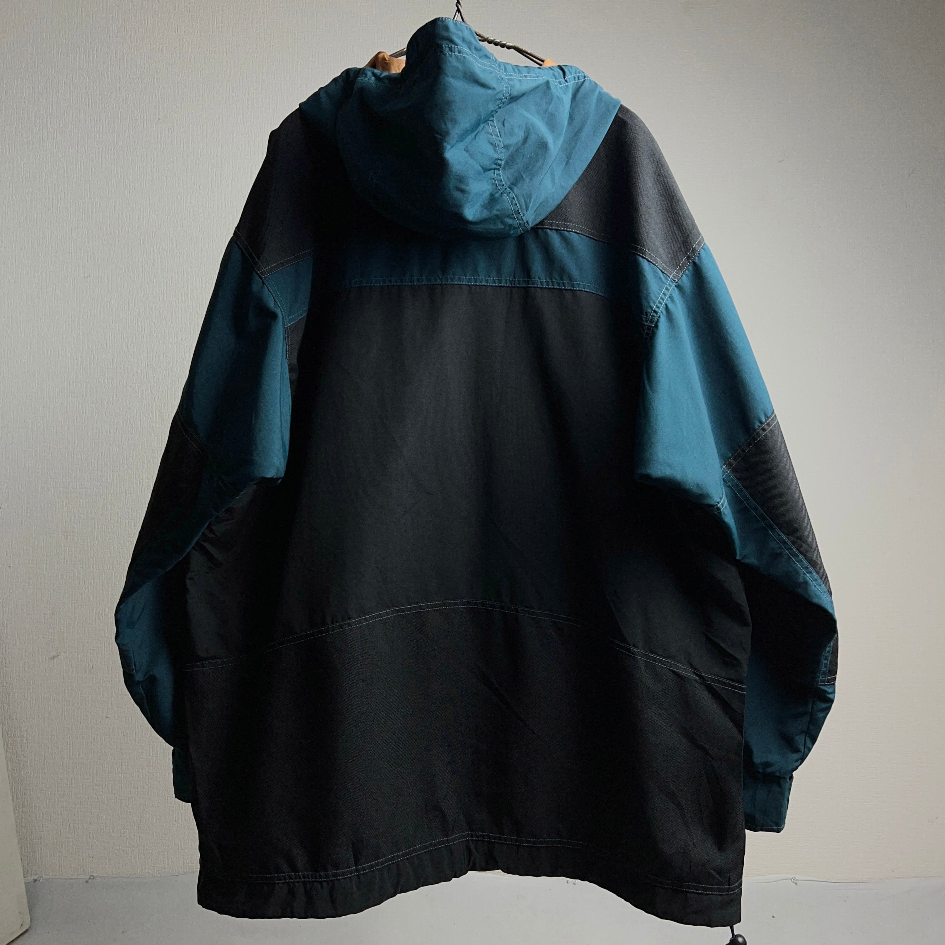 90's “Columbia” Nylon Pullover Jacket SIZE M 90年代 コロンビア 白タグ ハーフジップ  ナイロンジャケット プルオーバー アノラック【1000A278】【送料無料】