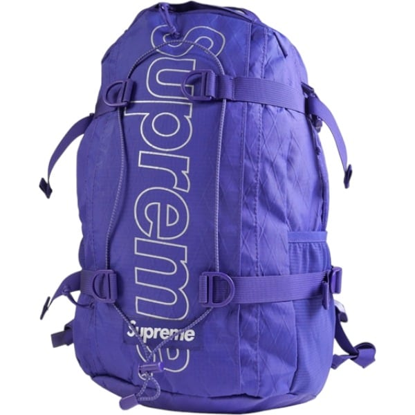 supreme backpack 紫色 - バッグパック/リュック