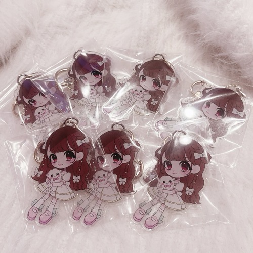 ねむイラストアクキー♡