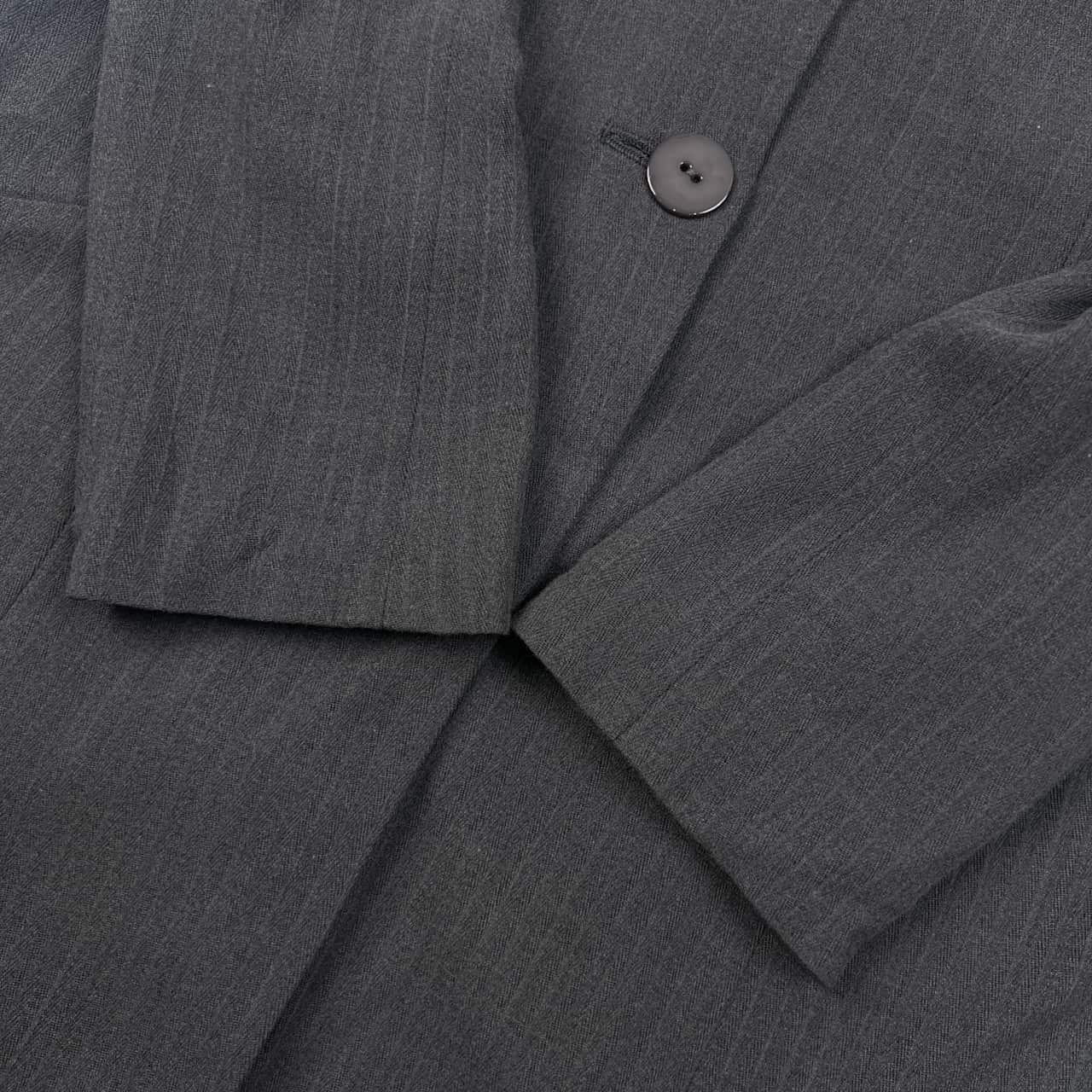 90s miss Chloé ミスクロエ ストライプ テーラードジャケット コート 40/グレー レディース ビンテージ