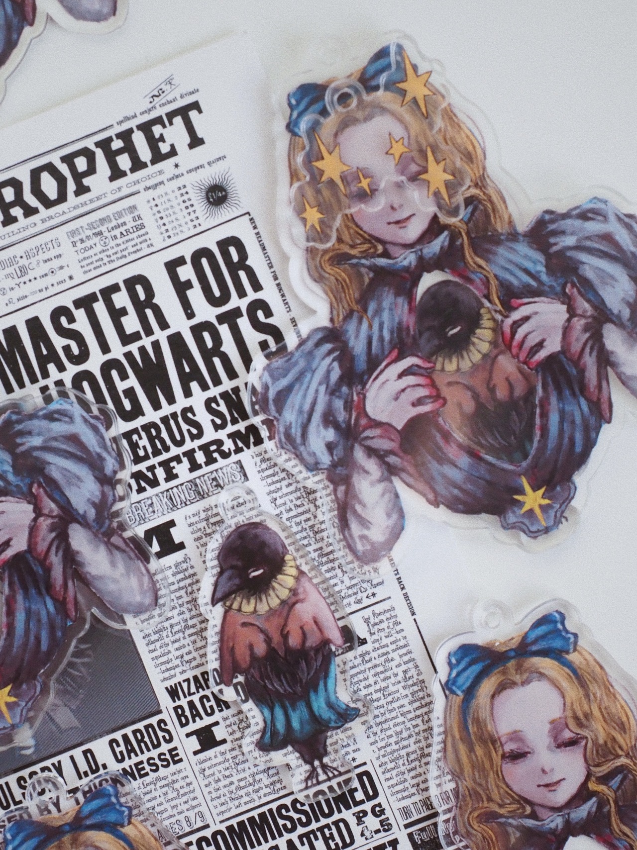 蝶々　重ねて楽しむアクリルキーホルダー