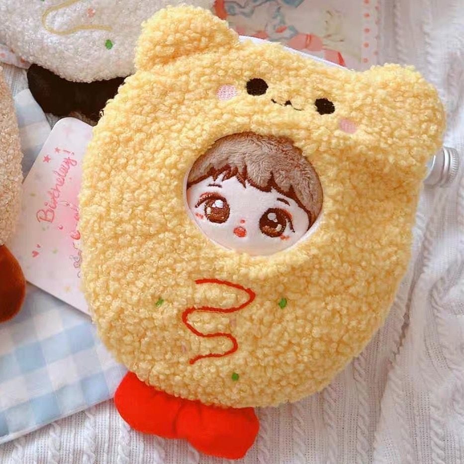 10cm】 ぬい服 食べ物 アメリカンドッグ えび天 海老 被り物 着ぐるみ