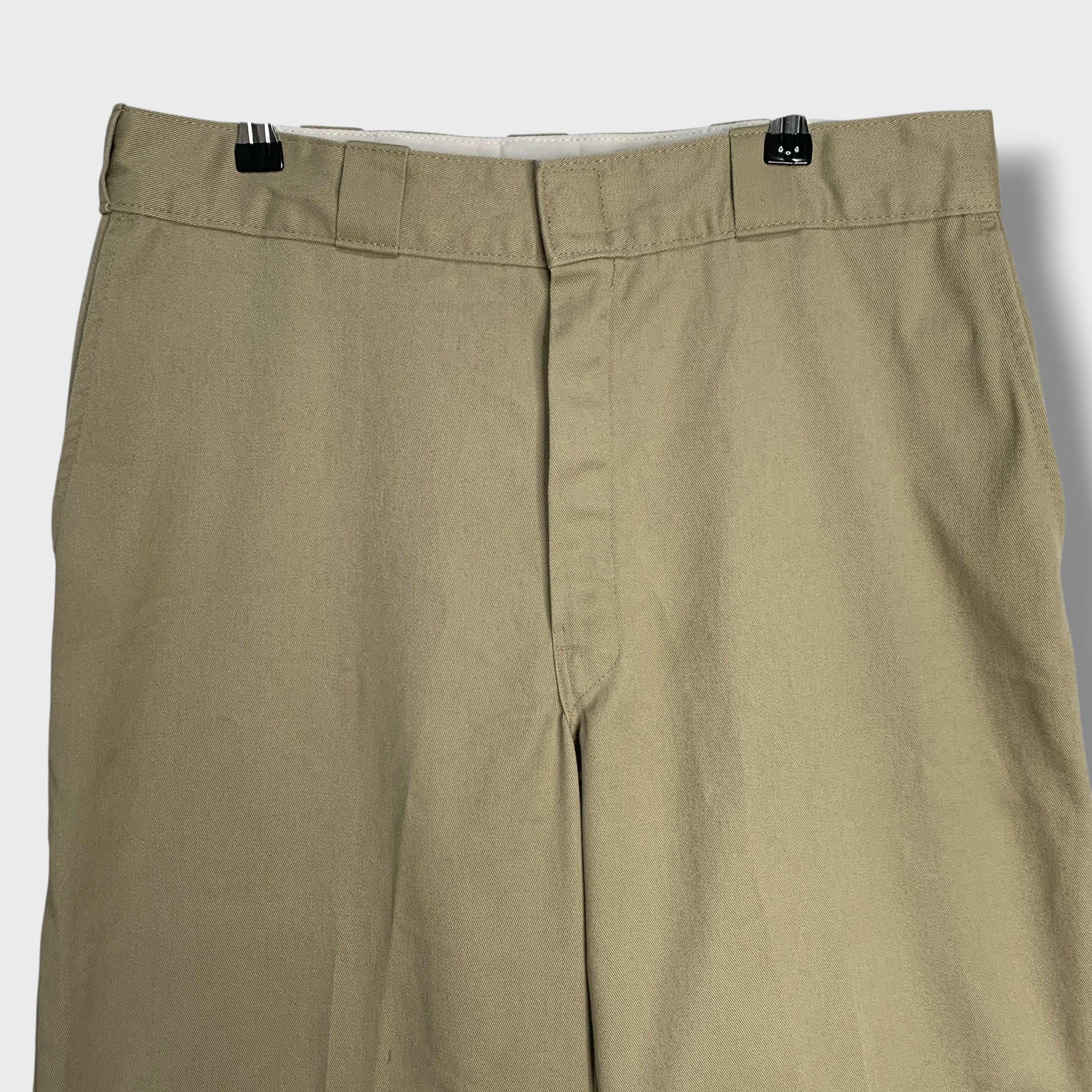 90s Dickies ダブルニーワークパンツ チノパン ベージュ W34L32 | 古着