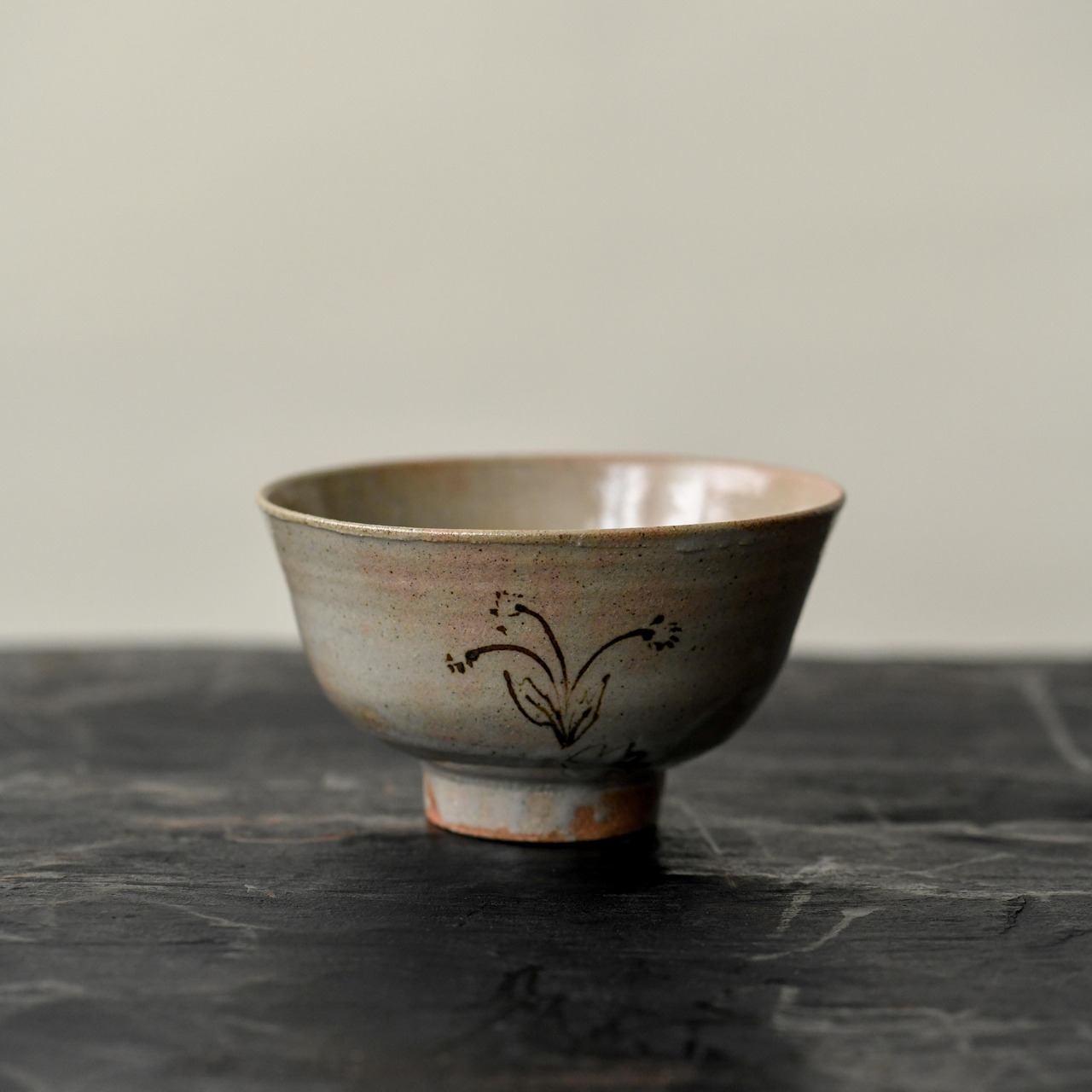 秋田菫　絵唐津　碗