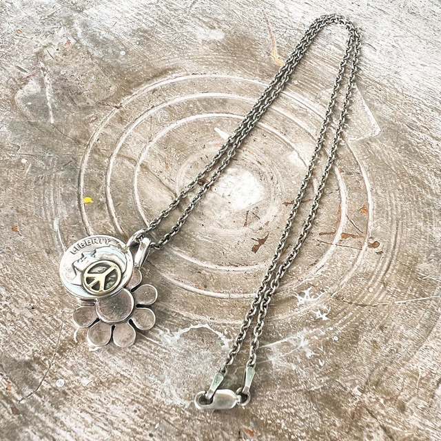 NORTH WORKS "Peace & Flower Necklace" N-638