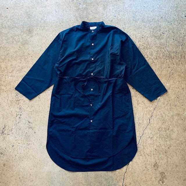 Typewriter Long Shirt  ／Navy