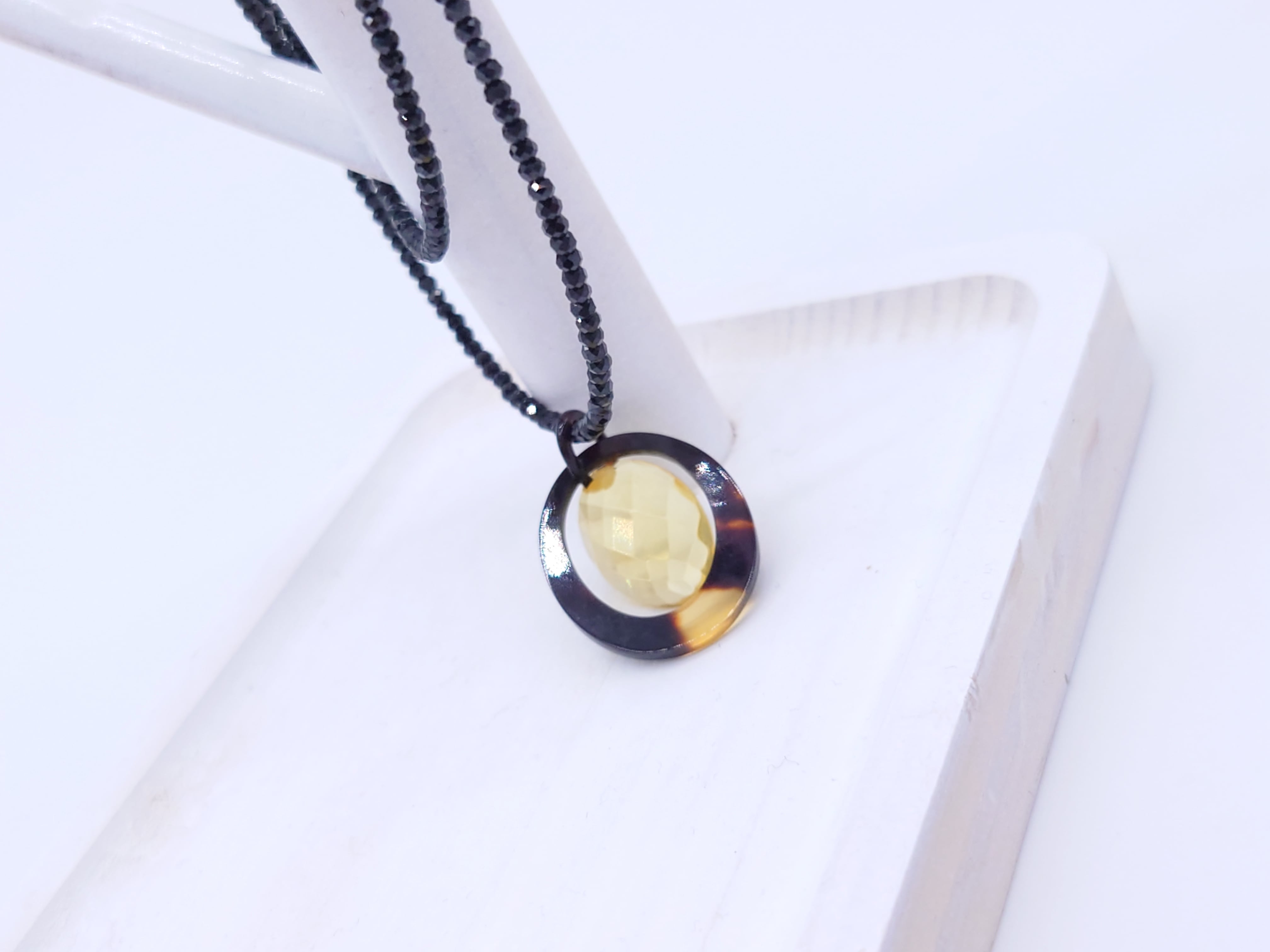 べっ甲ネックレス (N-140) | べっ甲アクセサリー「なにわべっ甲