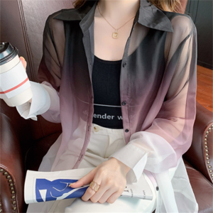 【送料無料】カーディガン 3色 夏 透け感 シースルー プチプライス グラデーション カジュアル系 きれいめ 大人可愛い 30代 40代 レディースファッション 可愛い お出かけ 女子会 デイリーユース お茶会 お呼ばれ 授業参観