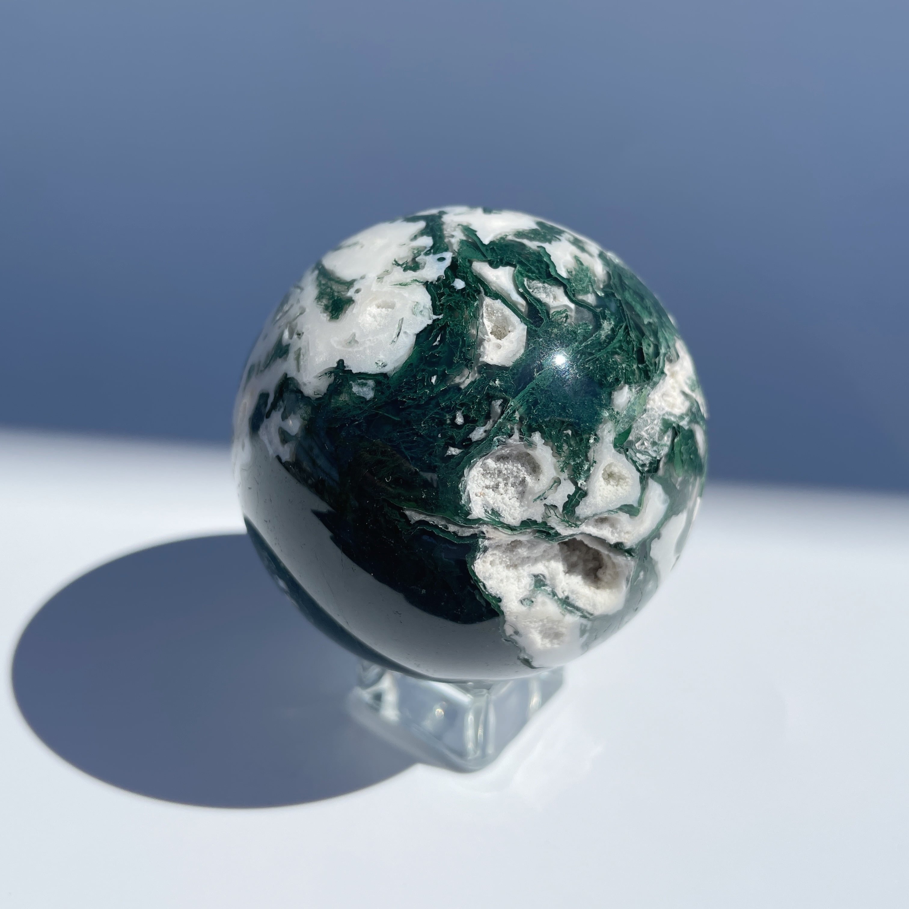 モスアゲート スフィア(丸玉)02♢Moss agate ♢天然石・鉱物 モスアゲート スフィア(丸玉)02♢Moss agate ♢天然石・鉱物