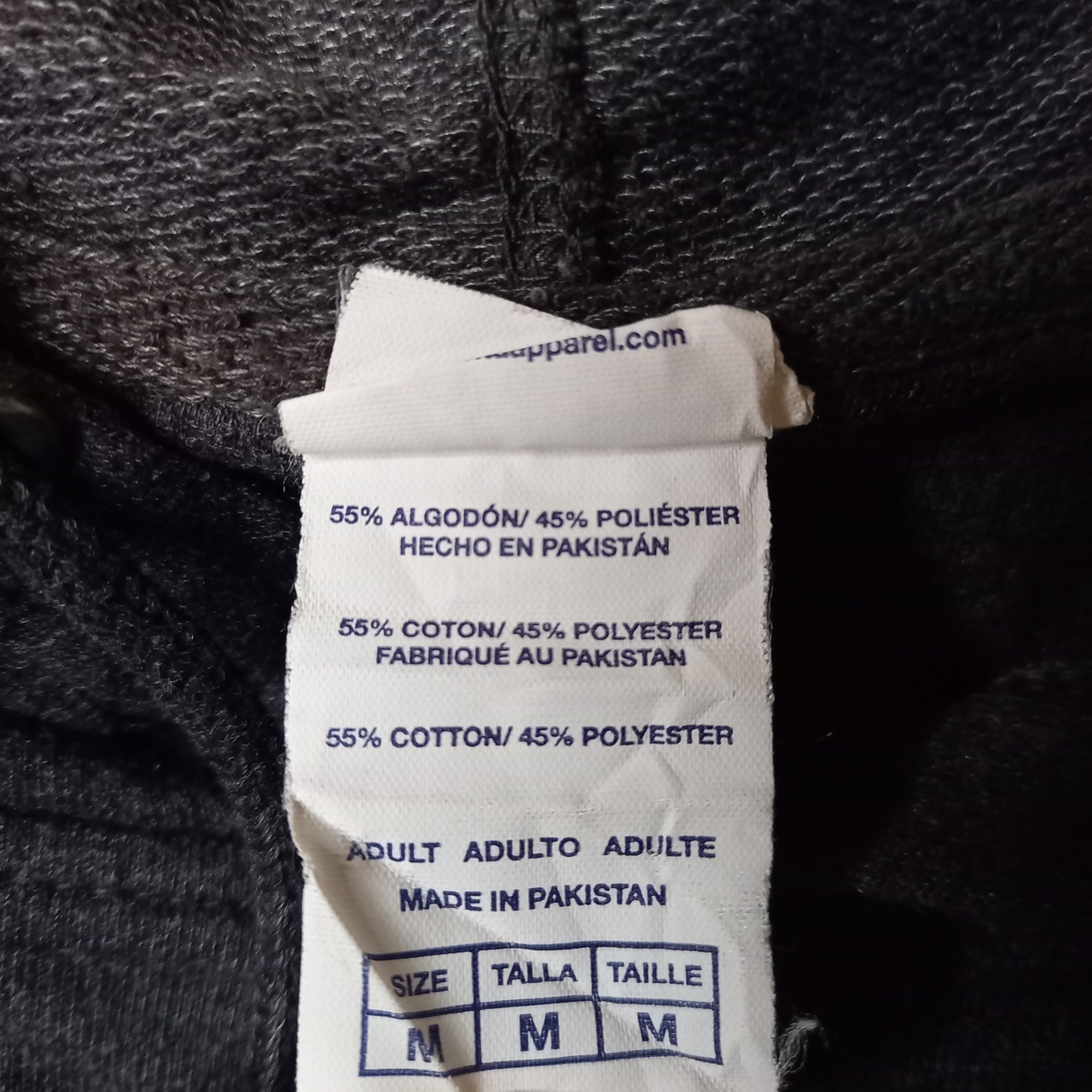 DELTAアパレル　スウェット　プルオーバー　プリント　ライトパーカー　M