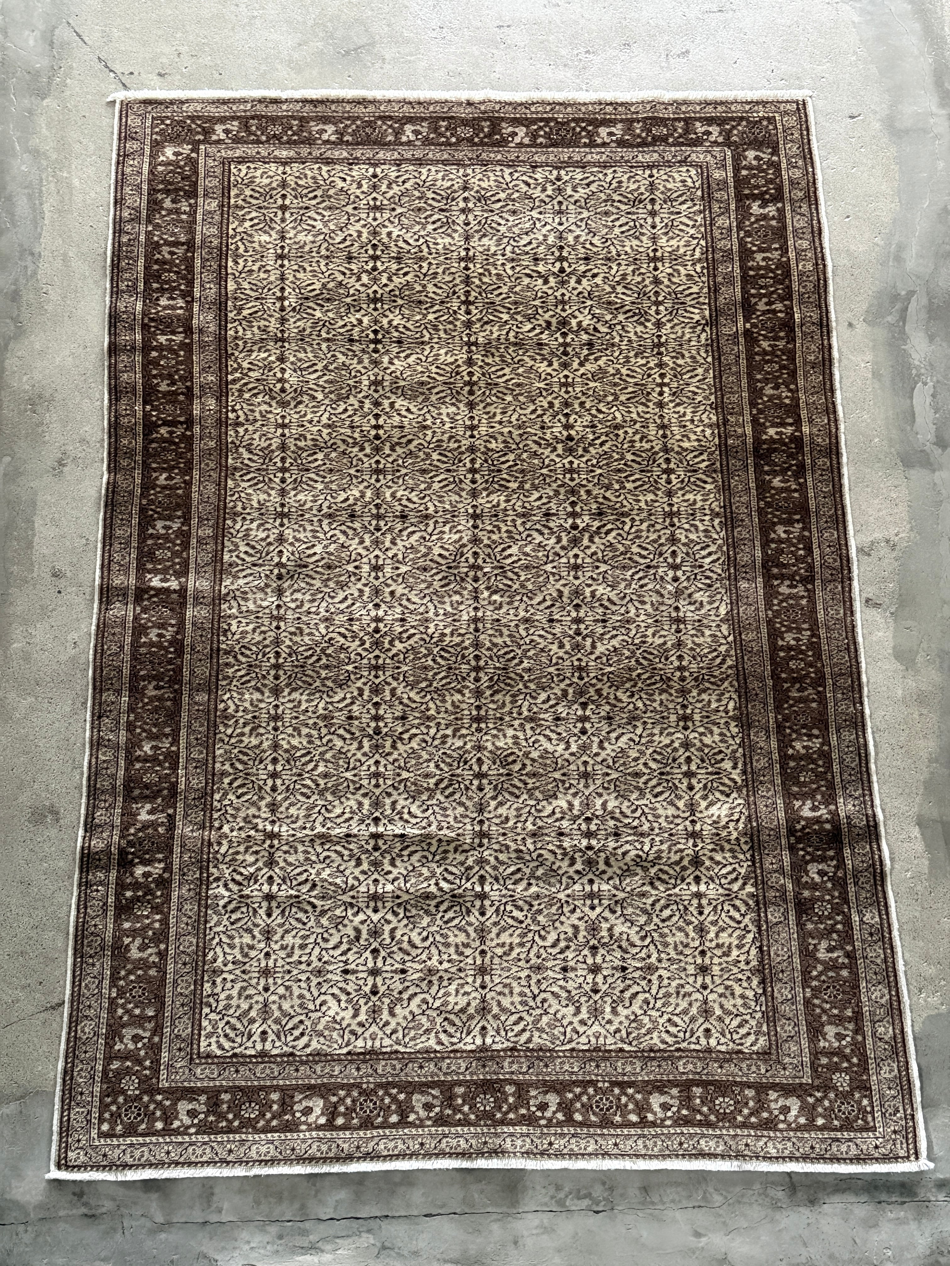 【送料込み】ヴィンテージ トルコラグ カイセリ絨毯 147x214 TRB3970