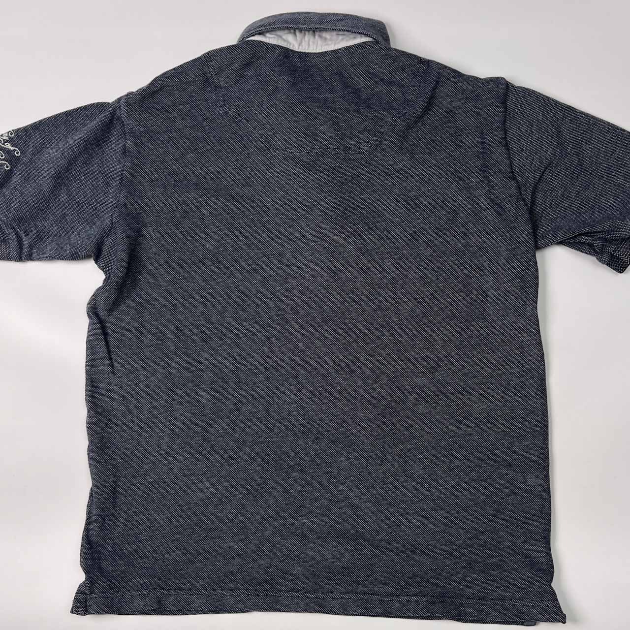 CANTERBURY OF NEW ZEALAND カンタベリー 刺繍 デザイン 鹿の子 半袖 ポロシャツ L/メンズ