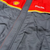 希少 レア SHELL 昭和シェル Ferrari フェラーリ HELIX ブルゾン ワーク ジャケット サイズ LL /作業着/F1/スタッフジャンパー