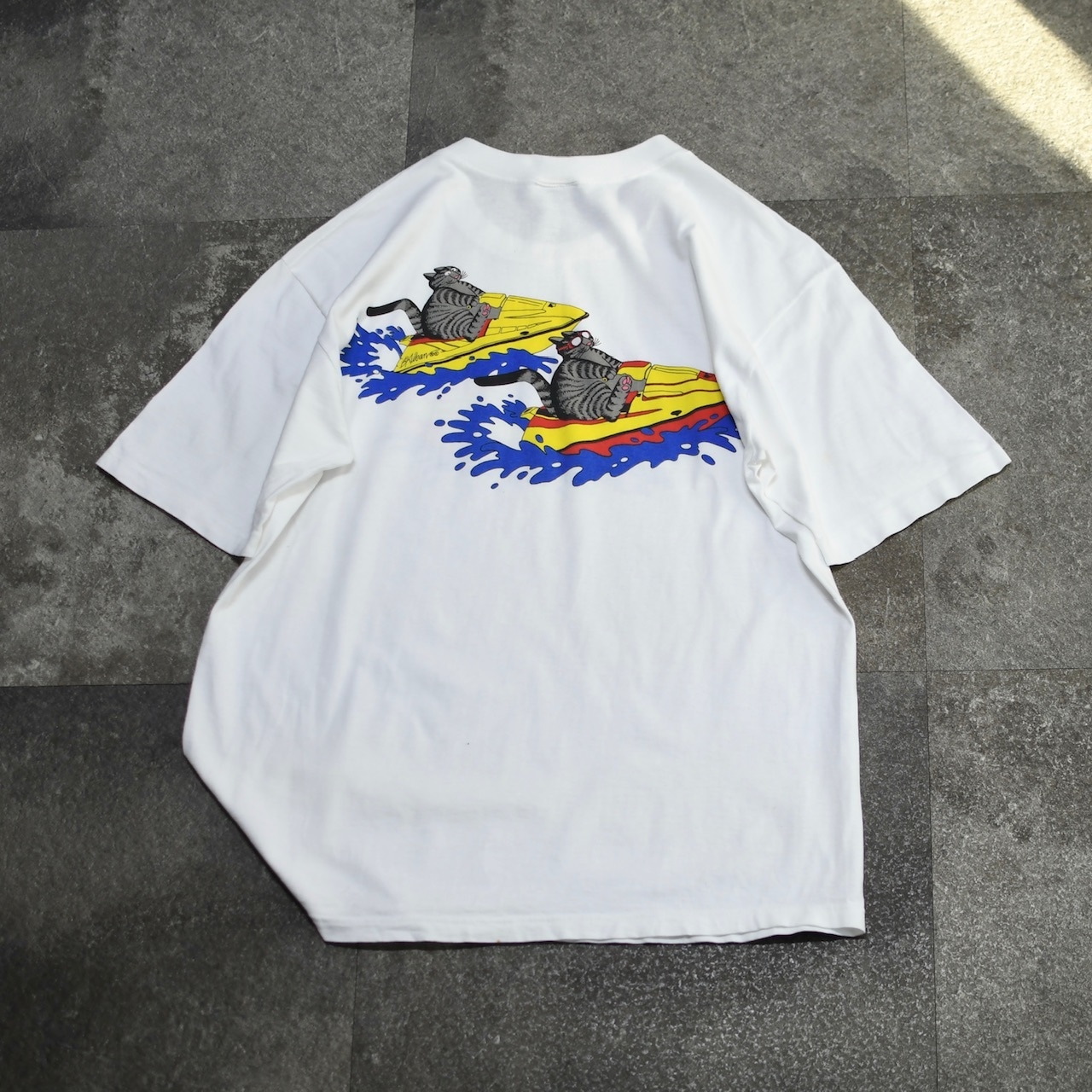 crazy shirt Kliban cat print tee