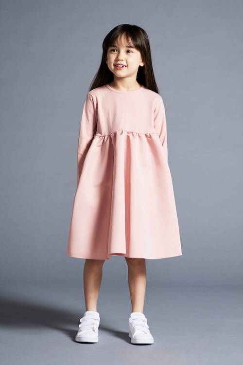 BALLERINA LONG T-DRESS SMOKEPINK 6Y-11Y