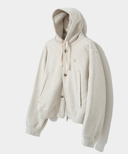 リノ着用 韓国 SATUR セター パーカー グレー ☆Stray Kids リノ 着用!!【SATUR】Teo Cotton All Day Hood