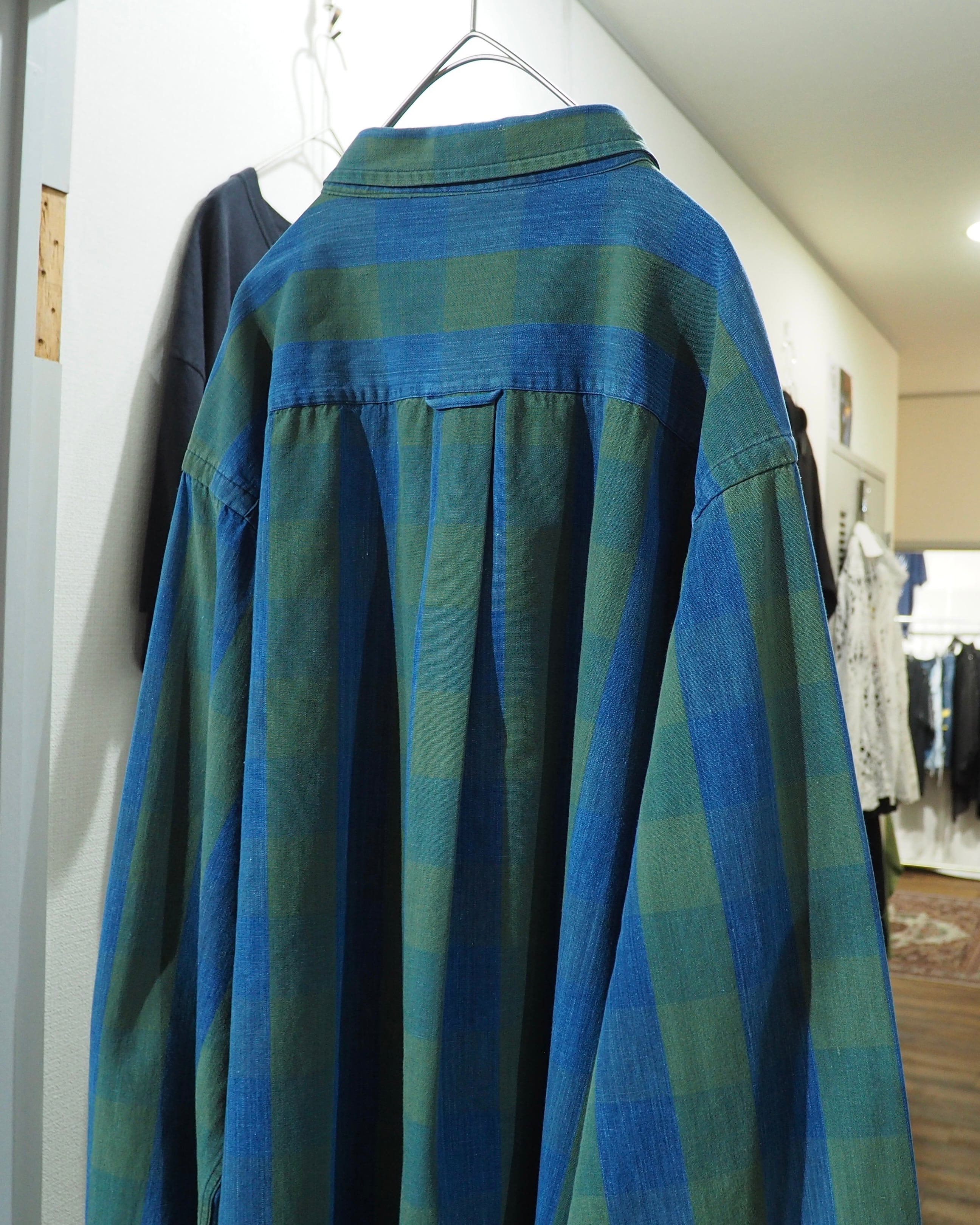 1990s " Old Nautica " Beautiful Buffalo check pattern vintage loose Button Down shirt