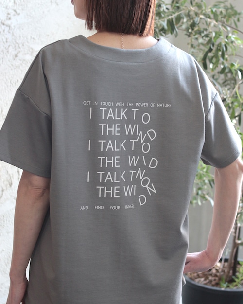 【REYELL】接触冷感 くずれロゴプリント Tシャツ　(240416)