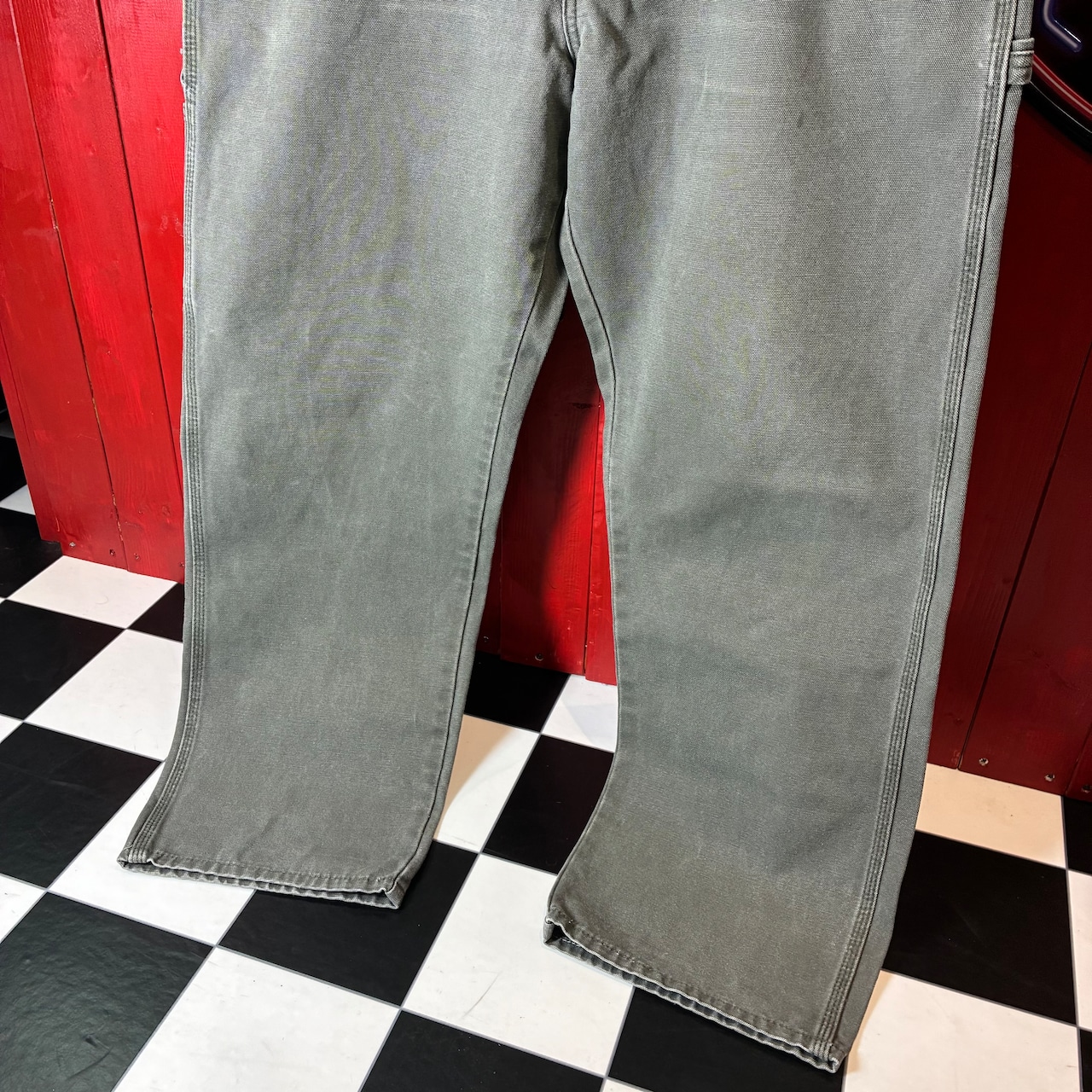 90s〜 メキシコ製 Dickies / ダックペインターパンツ カーキフェード / W38 L30