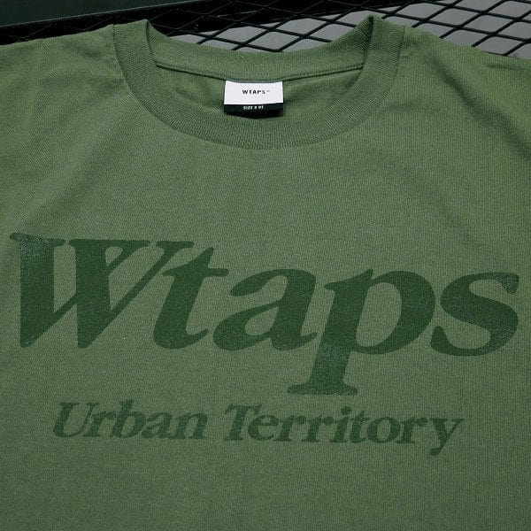 WTAPS 22SS URBAN TERRITORY/SS/COTTON 221ATDT-STM06S サイズ02(M) ダブルタップス  アーバンテリトリー ショートスリーブ Tシャツ オリーブドラブ クルーネック 半袖