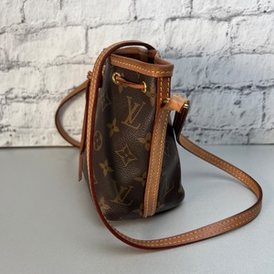 LOUIS VUITTON ルイヴィトン モノグラム ナノノエ  ショルダーバッグ ブラウン A-9546