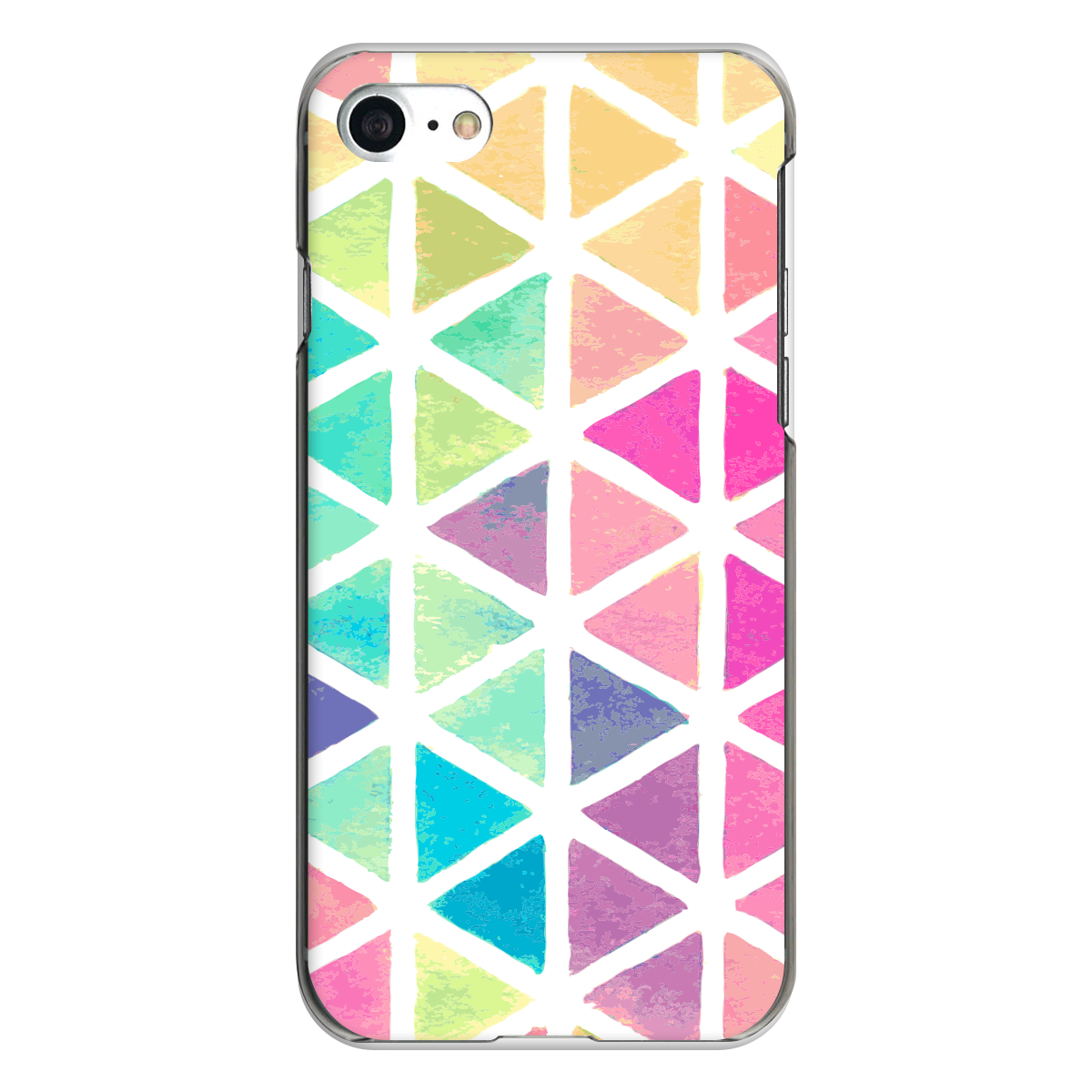 iPhone対応 スマホ ハードケース クリア 水彩02-パステルカラー 冬 レトロ 【iPhone17 / iPhone16e / AQUOS / Xperia 他 iPhone / Android ほぼ全機種対応】 |patem005