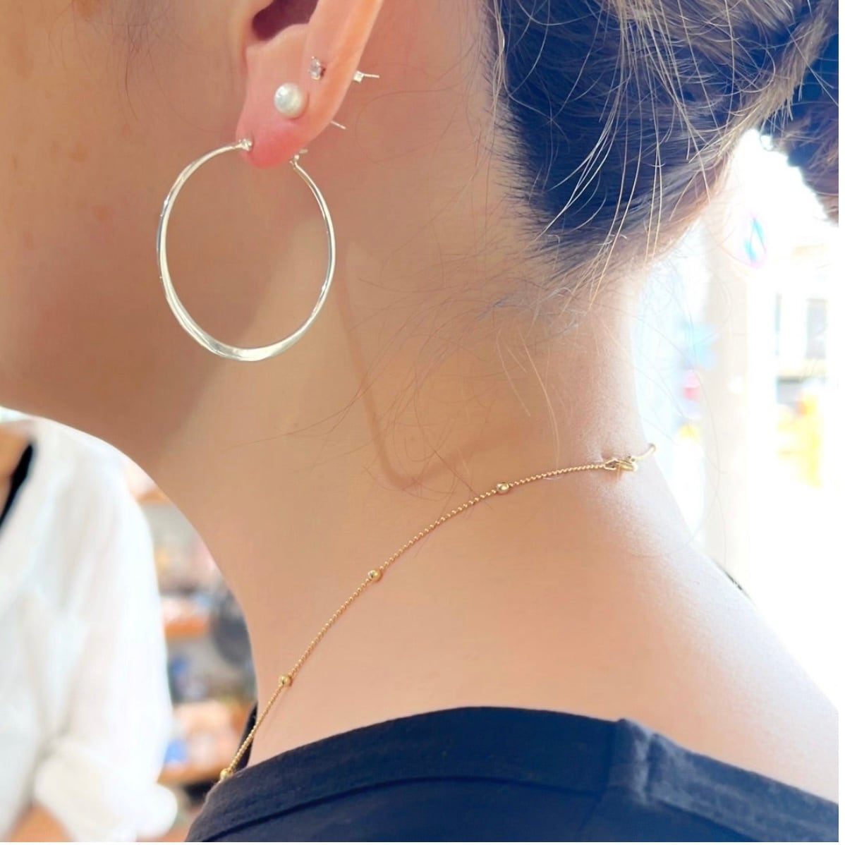 ビッグ フラット フープ ピアス 直径4cm | 【公式通販】鎌倉のシルバー