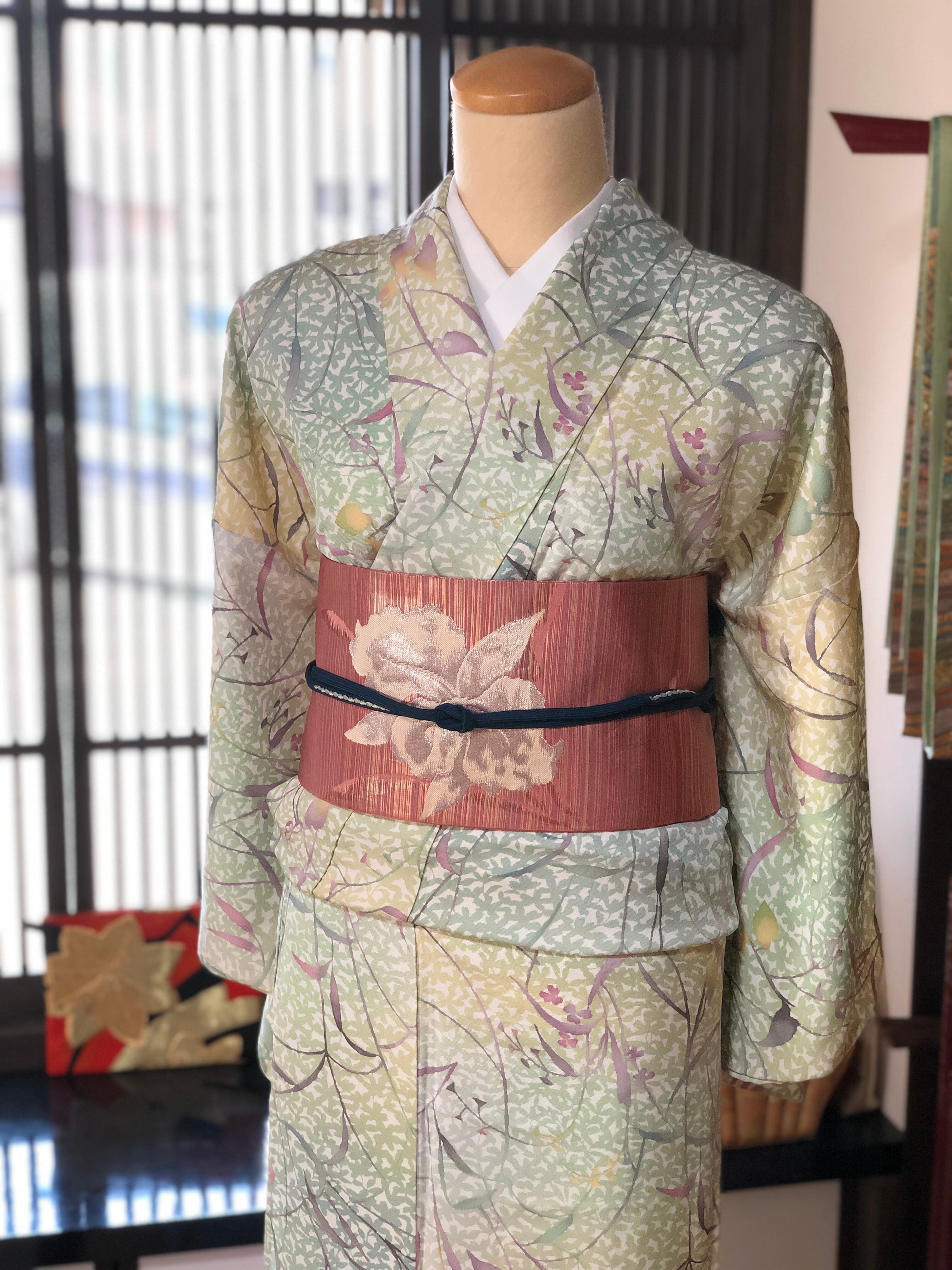 白洋花キラキラ名古屋帯