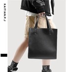 大容量バック メンズバック ブラック トートバック Y2K 仕事カバン デイリーバック