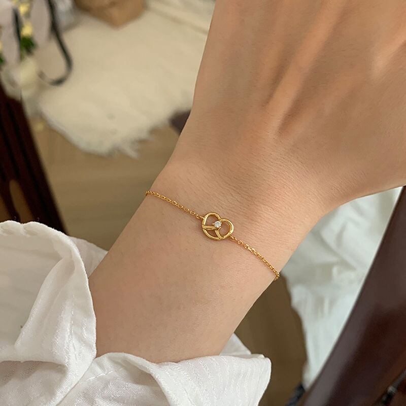 925sliver zirconia bracelet /925シルバー ジルコニアプレッツェル