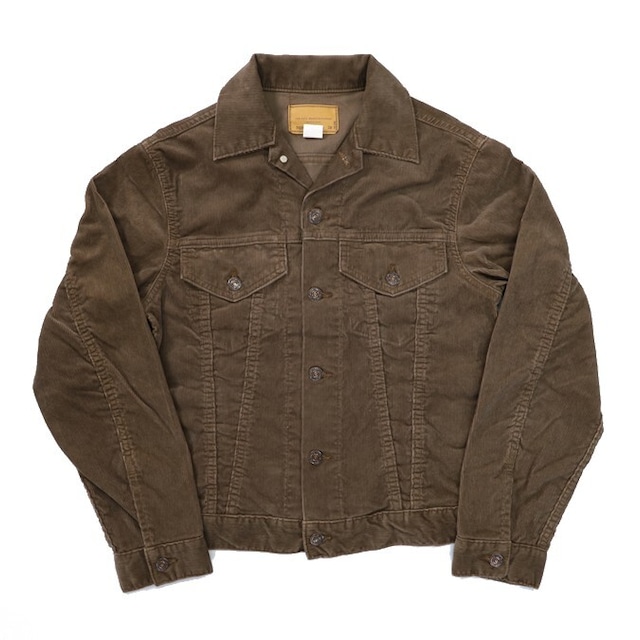 46~48サイズ:Far East Manufactureing(エフイーエム)~TRUCKER JACKET CORDUROY BROWN~